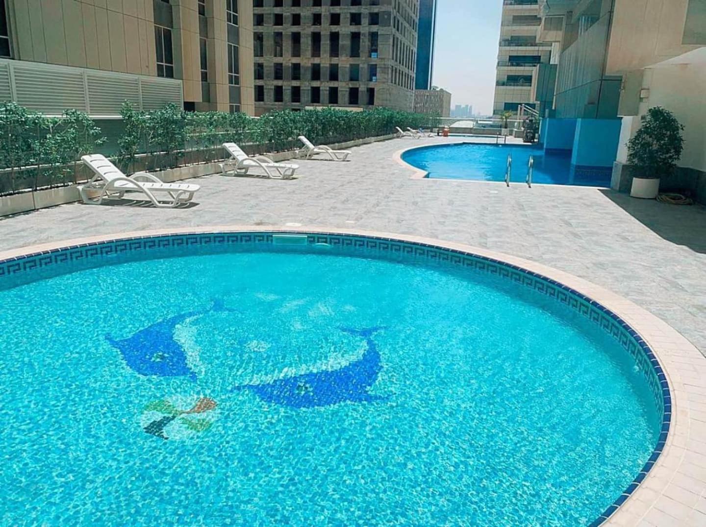 Charming Warm Suite With Amazing Views Of The City Dubai Exteriör bild